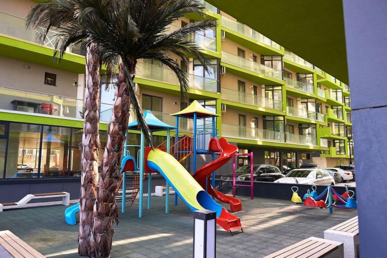 Blue Apartment In Spa N Pool Beach Resort Navodari Luaran gambar